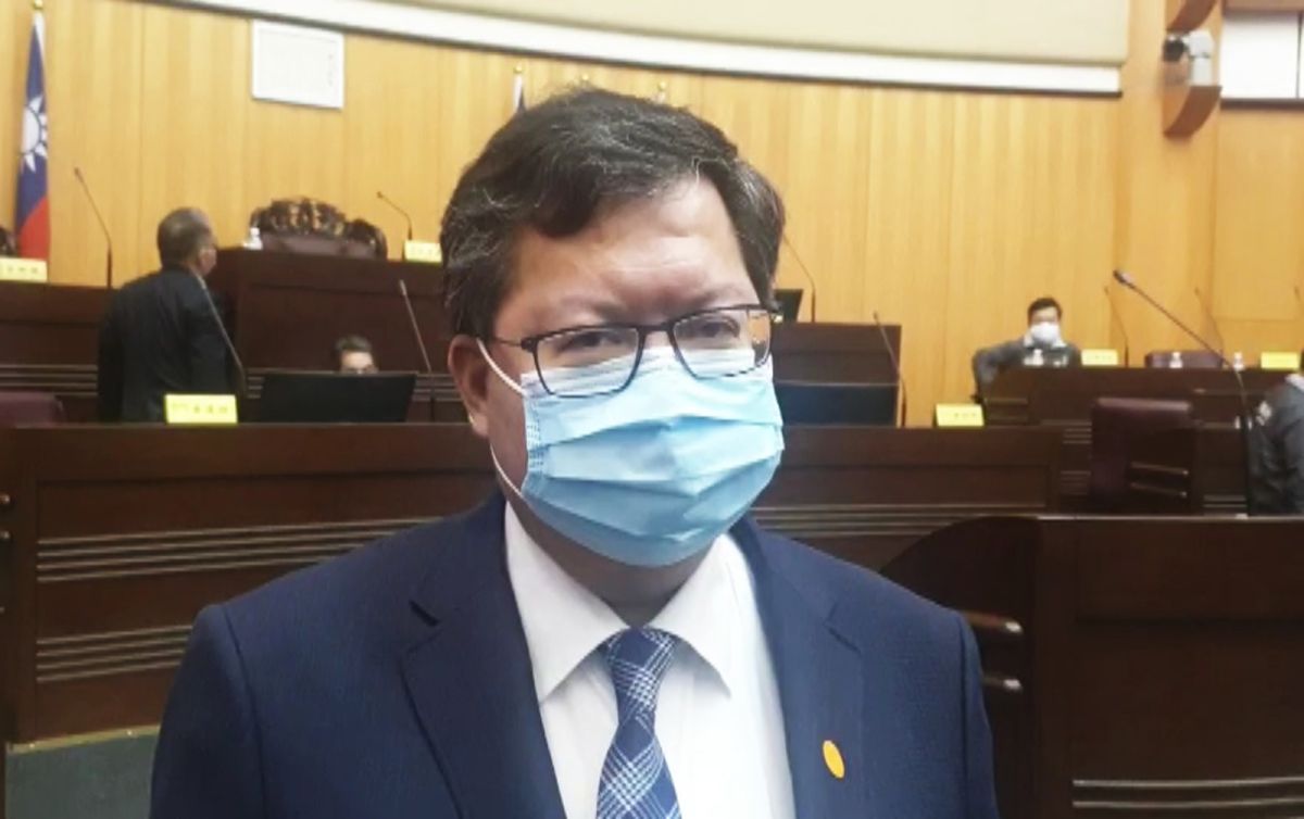 ▲鄭文燦今天表示，桃園在防疫作為上已有多項超前部署，目前計劃參考韓國普篩模式，以萬人為單位進行社區篩檢站的防疫演練。（圖／記者李春台攝, 2020.04.23）