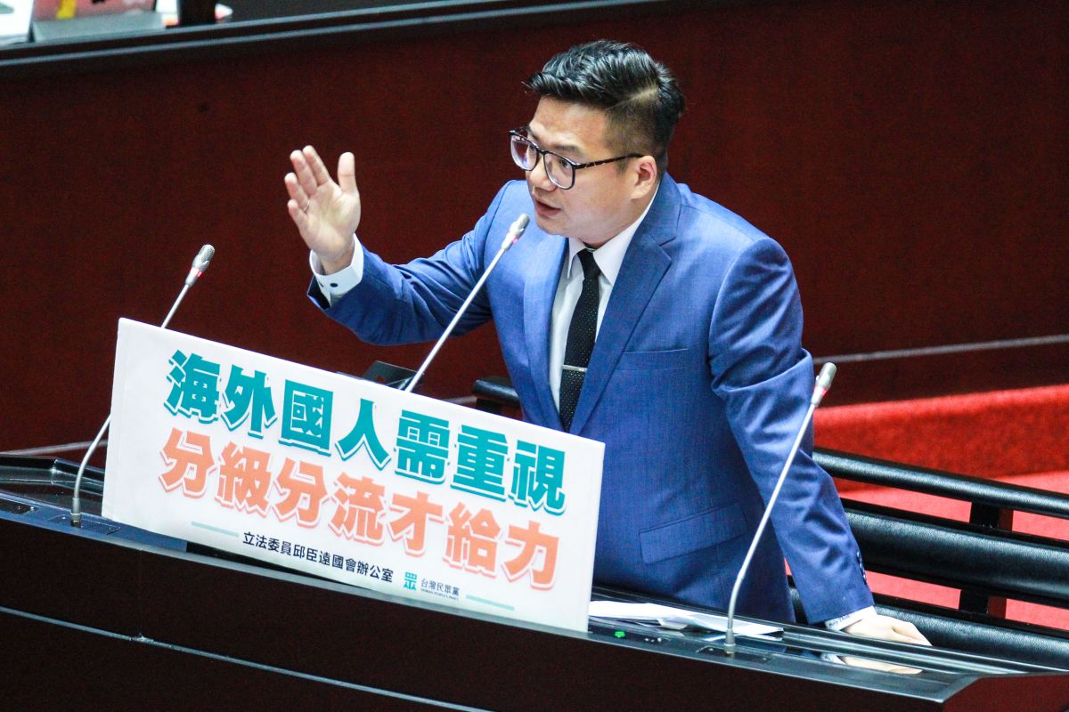 ▲民眾黨立委邱臣遠將接任黨團總召。（圖／記者葉政勳攝 ）