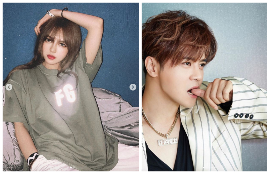 ▲周揚青（左）因羅志祥劈腿約炮，結束9年情。（圖／翻攝周揚青IG、羅志祥IG）