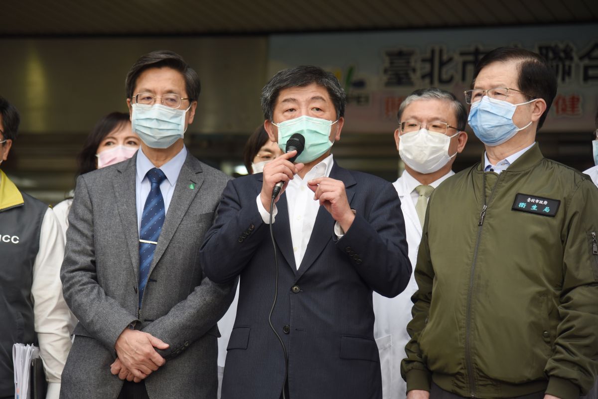 陳時中下午視察和平醫院。 (圖/記者陳明安攝)