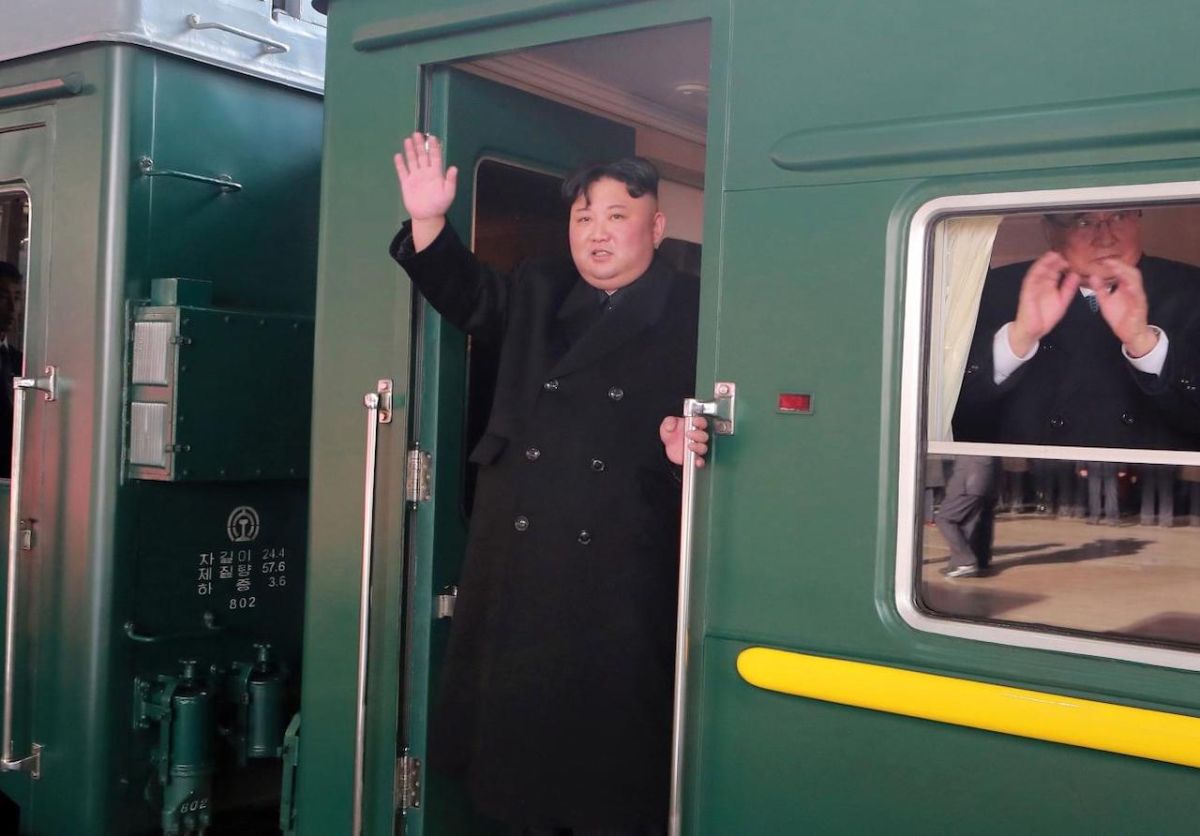 ▲金正恩2019年搭乘火車前往俄羅斯。（圖／翻攝自 qz.com ）
