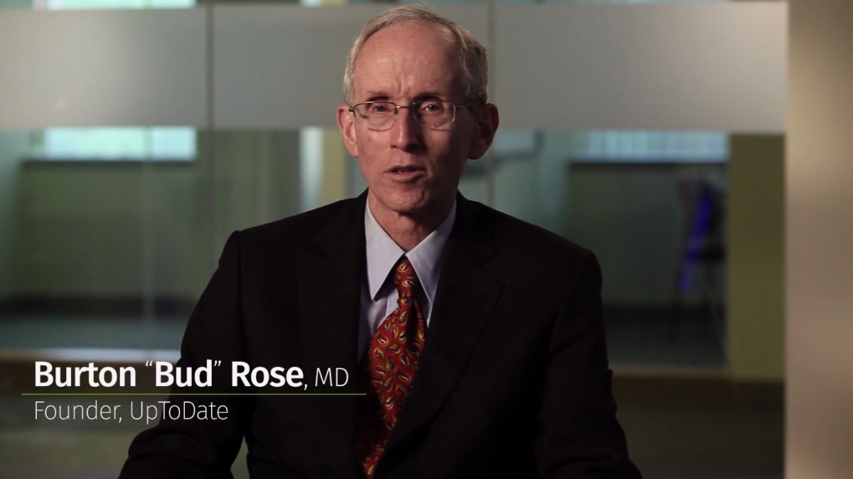 ▲「UpToDate」創辦人Burton Rose。（圖／翻攝UpToDate）