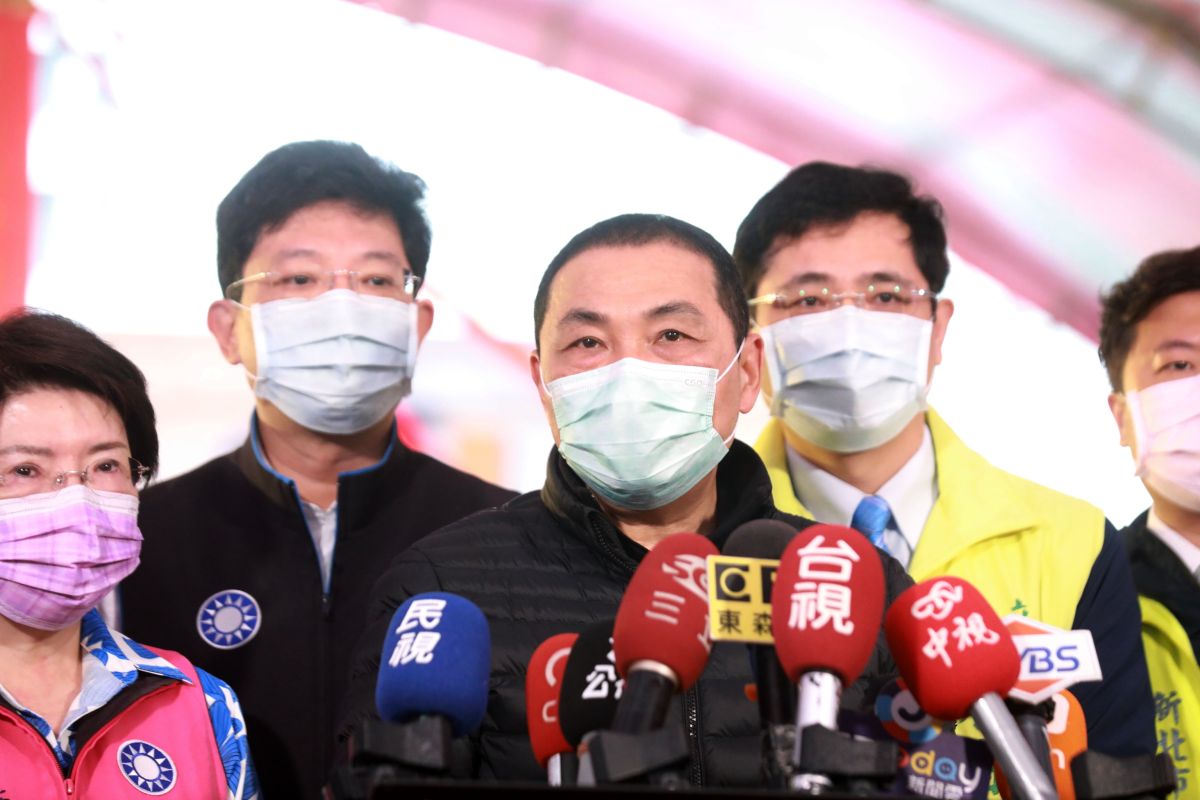 ▲針對封城兵推，侯友宜今（26）表示，防疫視同作戰，提前準備可以讓同仁們遇到狀況時立即反應。（圖/記者陳志仁攝影）