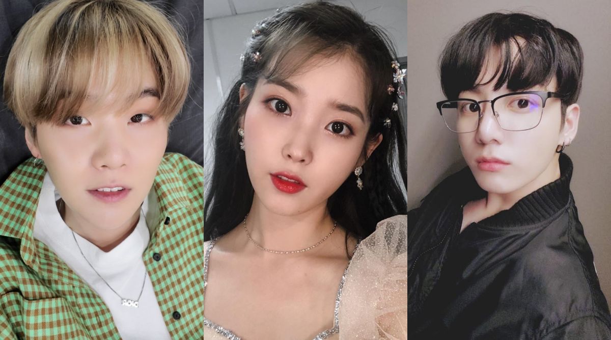 ▲BTS SUGA（左）將跟IU合作；粉絲想到柾國多次表示她是自己的偶像與理想型。（圖／IU IG、BTS Twitter）