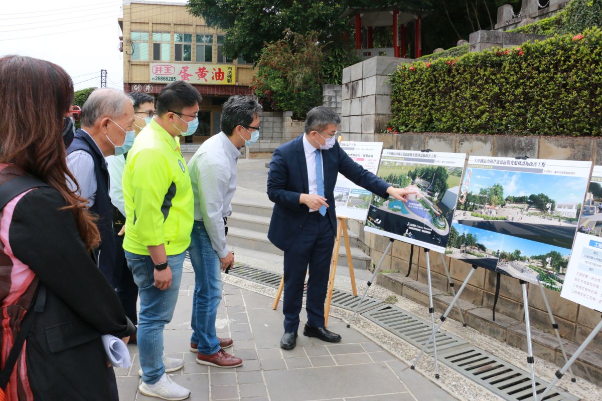 ▲立法院副院長蔡其昌邀集交通部觀光局等相關單位，會勘鐵砧山觀光服務設施改善工程 (圖／柳榮俊翻攝2020.4.27)