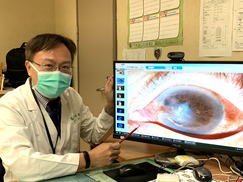 皮蛇長在眼睛上　幸經長庚醫師診斷正確藥物治療救回視力
