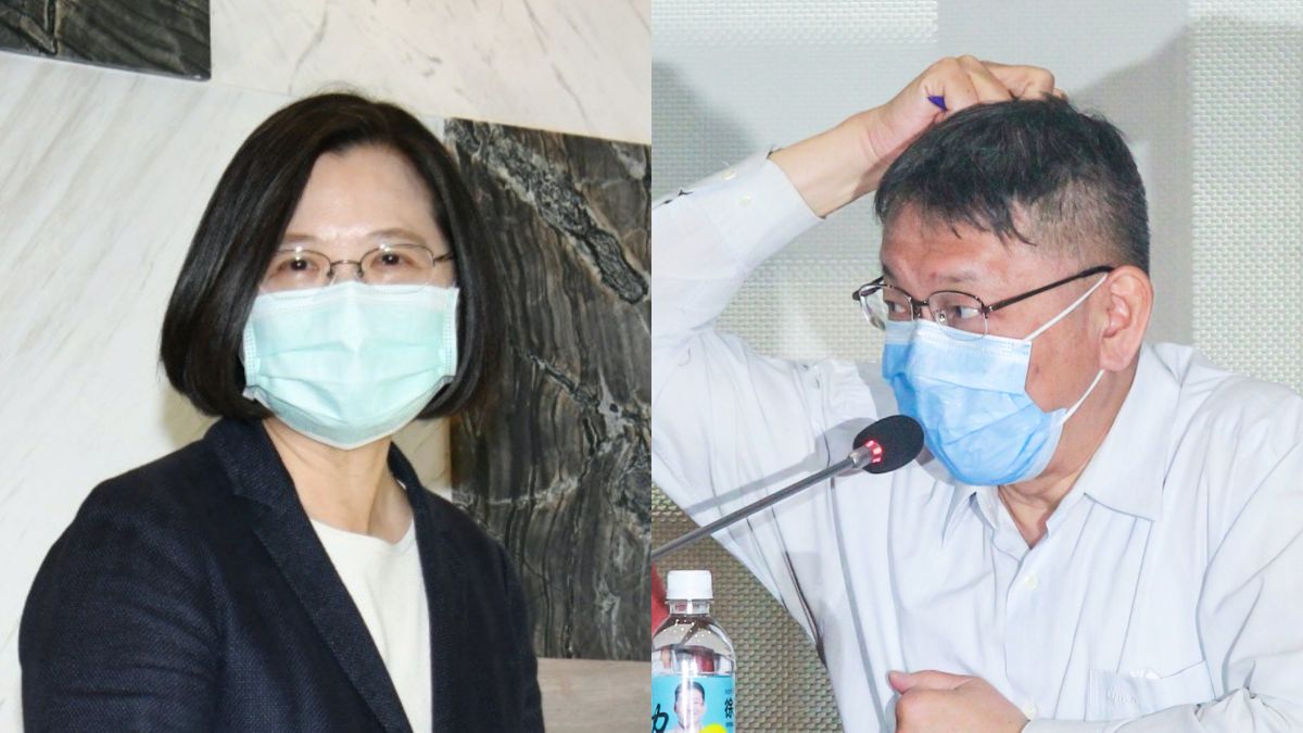 ▲總統蔡英文、台北市長柯文哲。（圖／NOWnews資料照片）