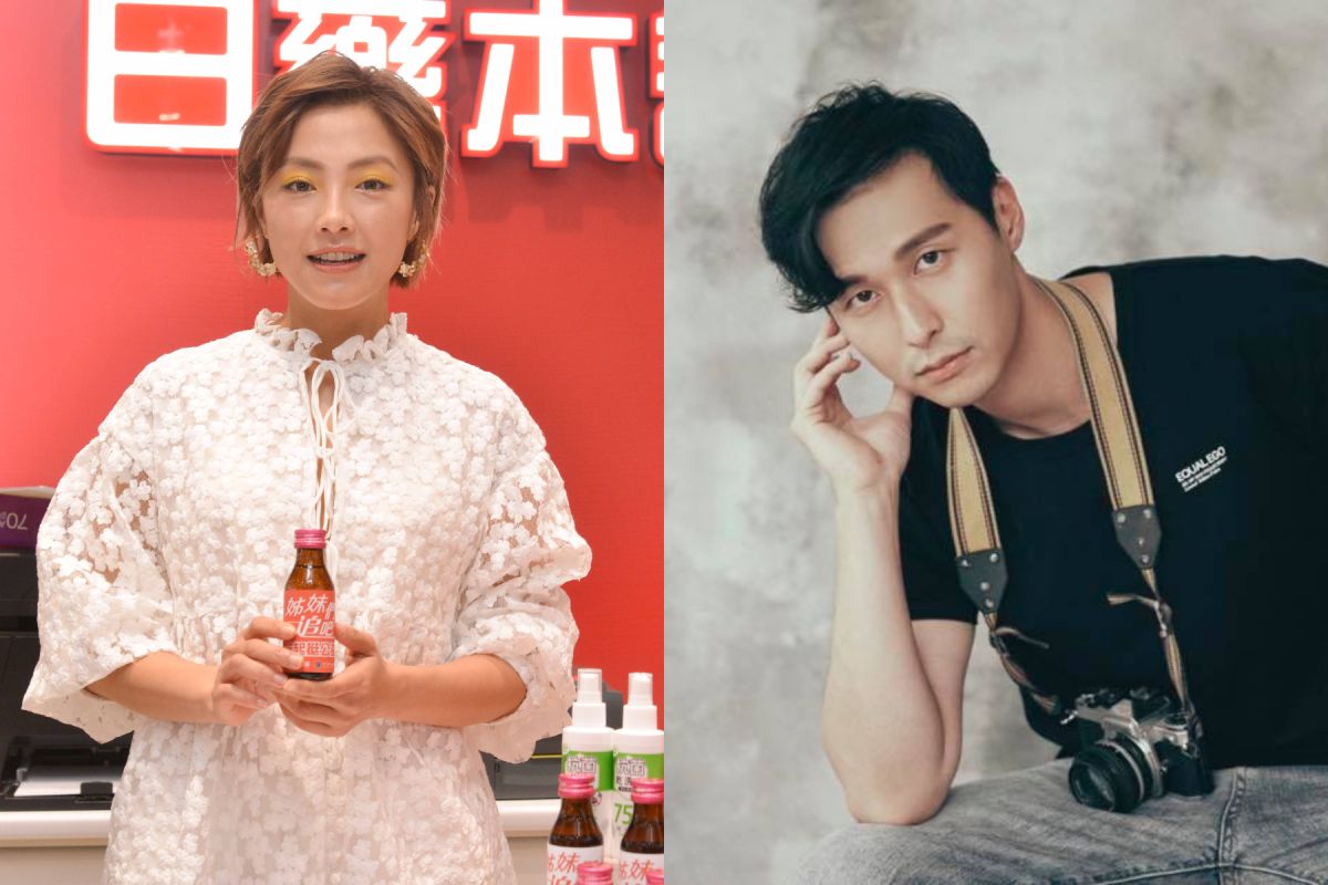 ▲張允曦（左）短暫與嚴爵交往過。（圖 / 東森提供、翻攝臉書）