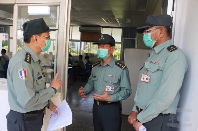 王信龍視導復興崗校區防疫整備  指示提高警覺