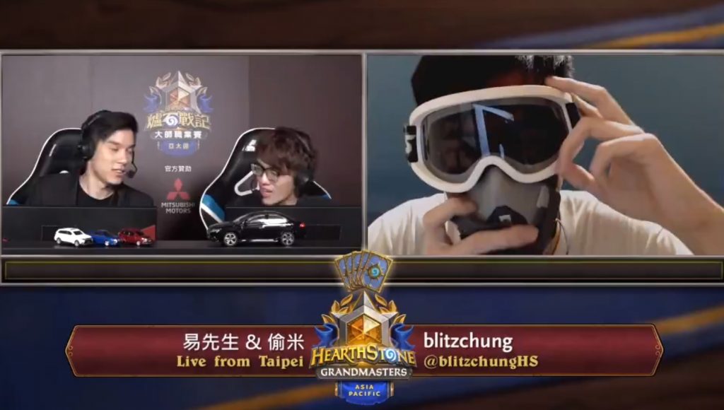 「Blitzchung禁賽事件」過去半年，偷米（中）、易先生（左）遭不合作半年的處分也正式到期。   圖：翻攝自Twitch