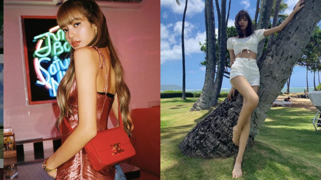 ▲Lisa直角肩線太美！（圖／翻攝自IG@lalalalisa_m）