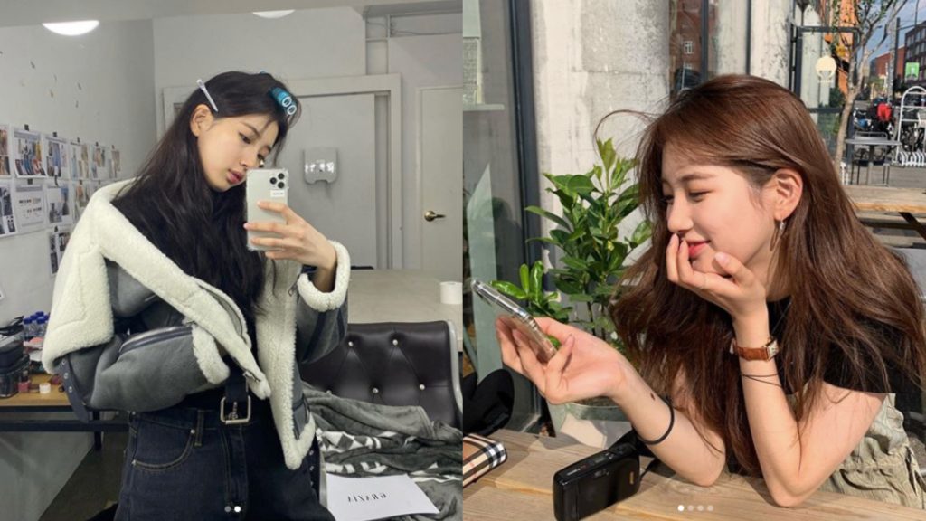 ▲秀智用「微熱風」吹頭髮。（圖／翻攝自IG@skuukzky）