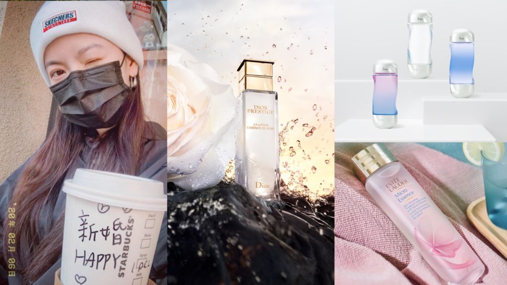 ▲曾之喬熱愛使用化妝水濕敷。（圖／迪奧、IPSA 、翻攝自IG@chiaochiaotzeng、esteelaudertw）