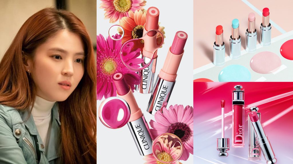 ▲韓素希在劇中擦上水潤質地的粉色唇彩讓男主角招架不住。（圖／迪奧、蘭蔻、倩碧、JTBC Drama臉書）