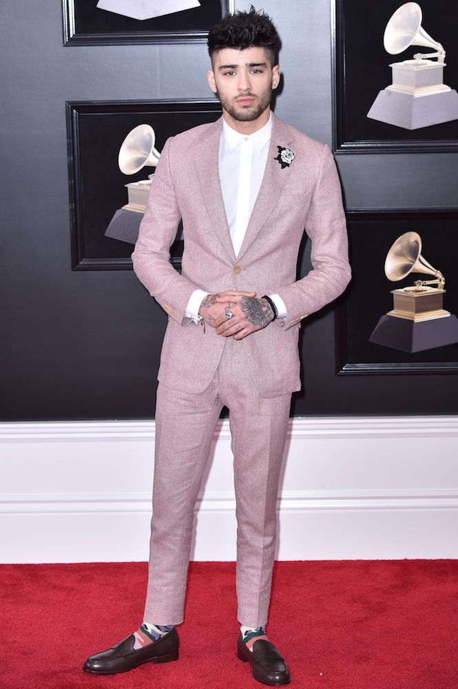 Mandatory Credit: Photo by Stephen Lovekin/Variety/REX/Shutterstock (9336012mu)<br>Zayn Malik<br>60th Annual Grammy Awards, Arrivals, New York, USA – 28 Jan 2018