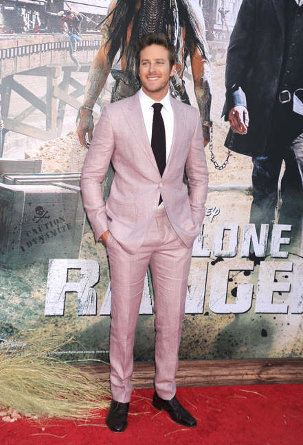 ANAHEIM, CA- JUNE 22: Actor Armie Hammer arrives at ‘The Lone Ranger’ World Premiere at Disney’s California Adventure on June 22, 2013 in Anaheim, California.(Photo by Jeffrey Mayer/WireImage)