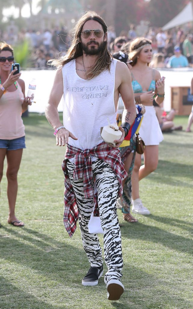 51382038 Celebrities at Day 2 of first weekend of The Coachella Valley Music and Arts Festival in Coachella, California on April 12, 2014. Celebrities at Day 2 of first weekend of The Coachella Valley Music and Arts Festival in Coachella, California on April 12, 2014.<br>Pictured: Jared Leto FameFlynet, Inc – Beverly Hills, CA, USA – +1 (818) 307-4813