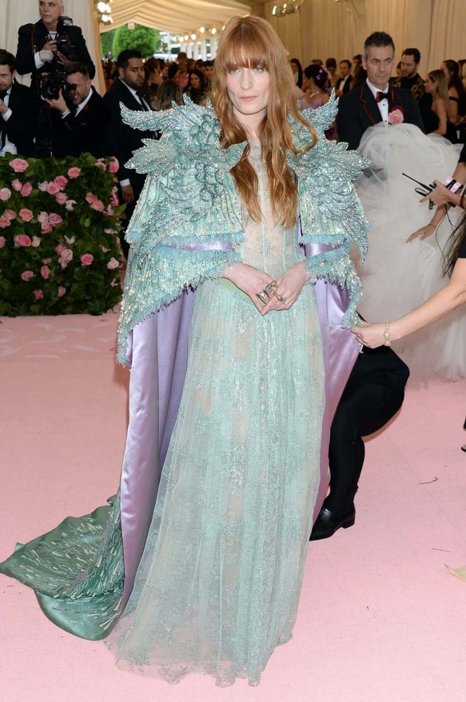 Mandatory Credit: Photo by Broadimage/REX/Shutterstock (10229644hc)<br>Florence Welch<br>Costume Institute Benefit celebrating the opening of Camp: Notes on Fashion, Arrivals, The Metropolitan Museum of Art, New York, USA – 06 May 2019