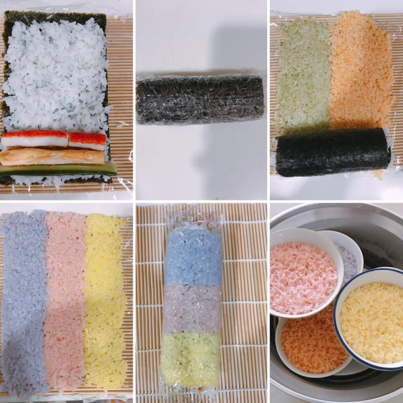 ▲如果想要做有顔色的壽司捲，也可以使用台灣彩色營養米。直接浸泡後用電鍋煮。（圖／「閒妻手作百變造型餐錄」授權使用）