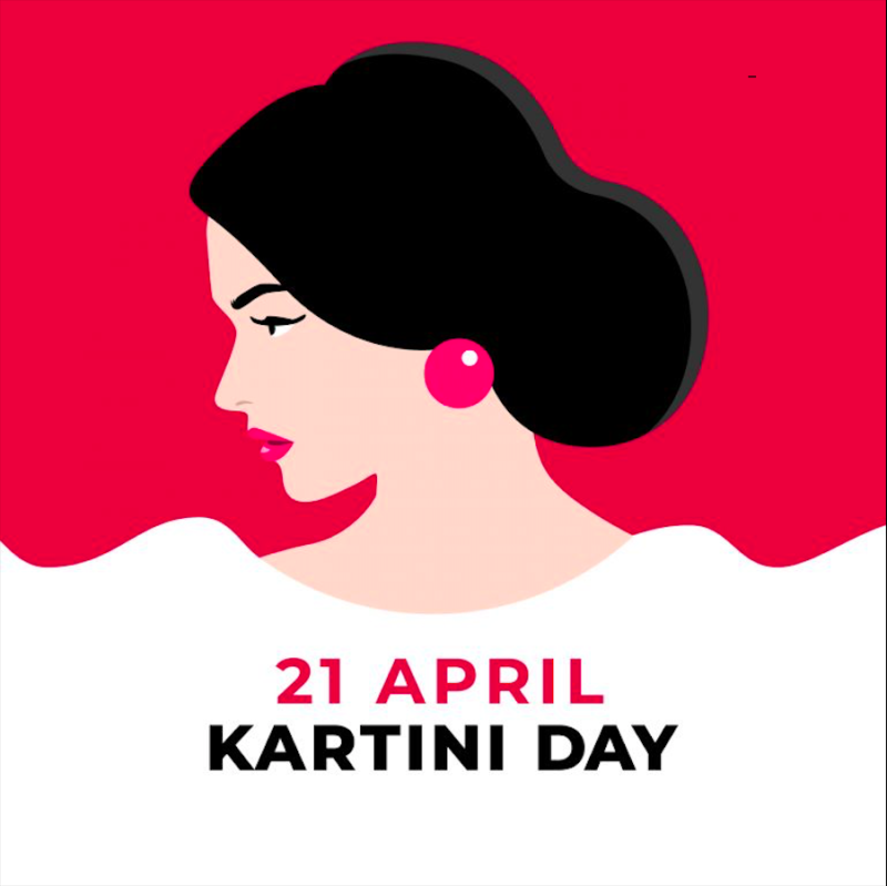 卡蒂妮是印尼婦女平權運動的精神象徵，在荷蘭殖民時期致力於倡導婦女權益與兩性平權。（圖／vecteezy.com）Indonesian Hero Vectors by Vecteezy