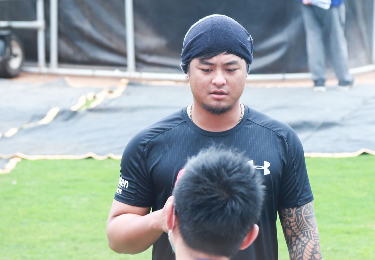 ▲樂天桃猿王躍霖。（圖／記者葉政勳攝 , 2020.05.02）