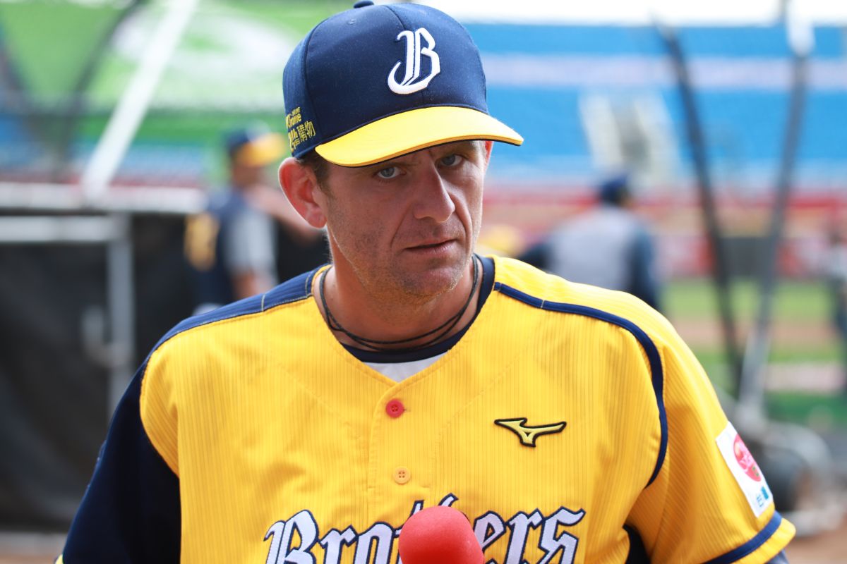 ▲中信兄弟投手教練佛斯特。（圖／記者葉政勳攝 , 2020.05.02）