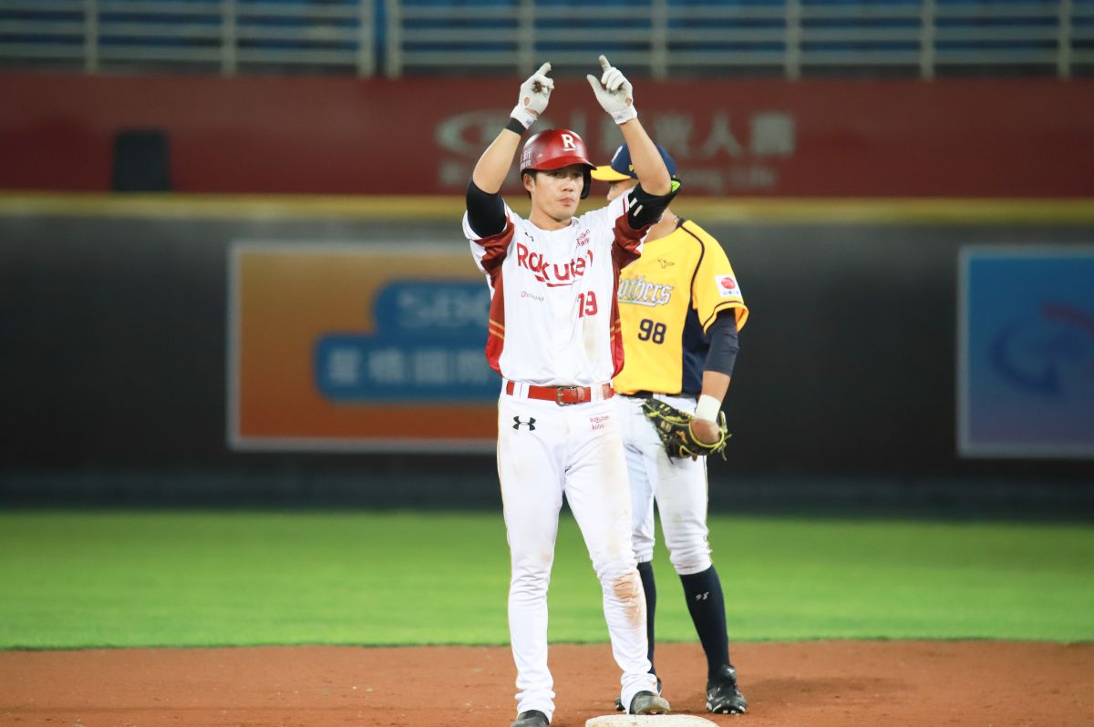 ▲樂天桃猿林智平。（圖／記者葉政勳攝 , 2020.05.02）