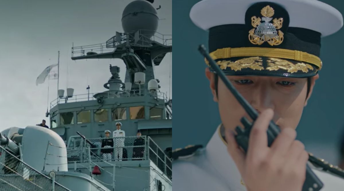 ▲李敏鎬劇中為了守護「大韓帝國」，登上軍艦打仗。（圖／Netflix）
