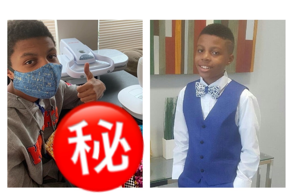 ▲愛心弟手縫「繽紛口罩」支援醫護，成品曝光萬人讚。（圖／翻攝自外媒）