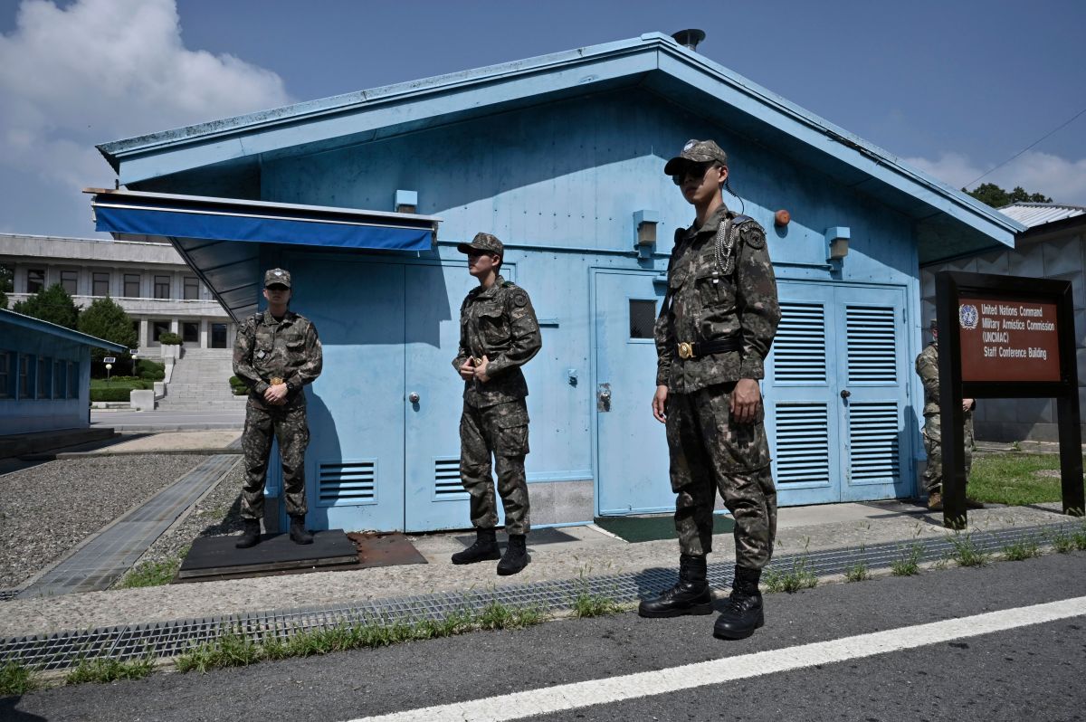 ▲韓國合同參謀本部指出，一名身分不明的韓國人士於2022年元旦擅闖戒備森嚴的邊界區進入北韓。（資料照／美聯社／達志影像）