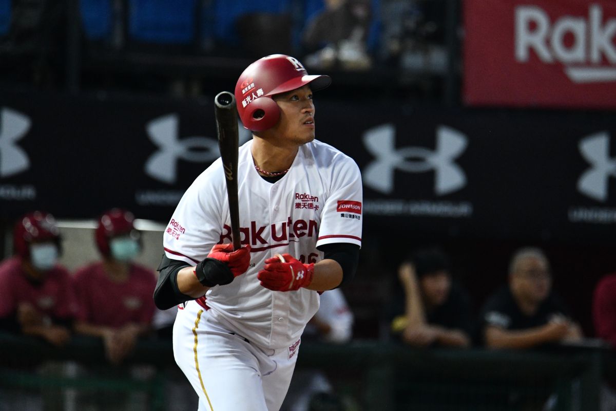 ▲樂天桃猿朱育賢。（圖／林柏年攝）