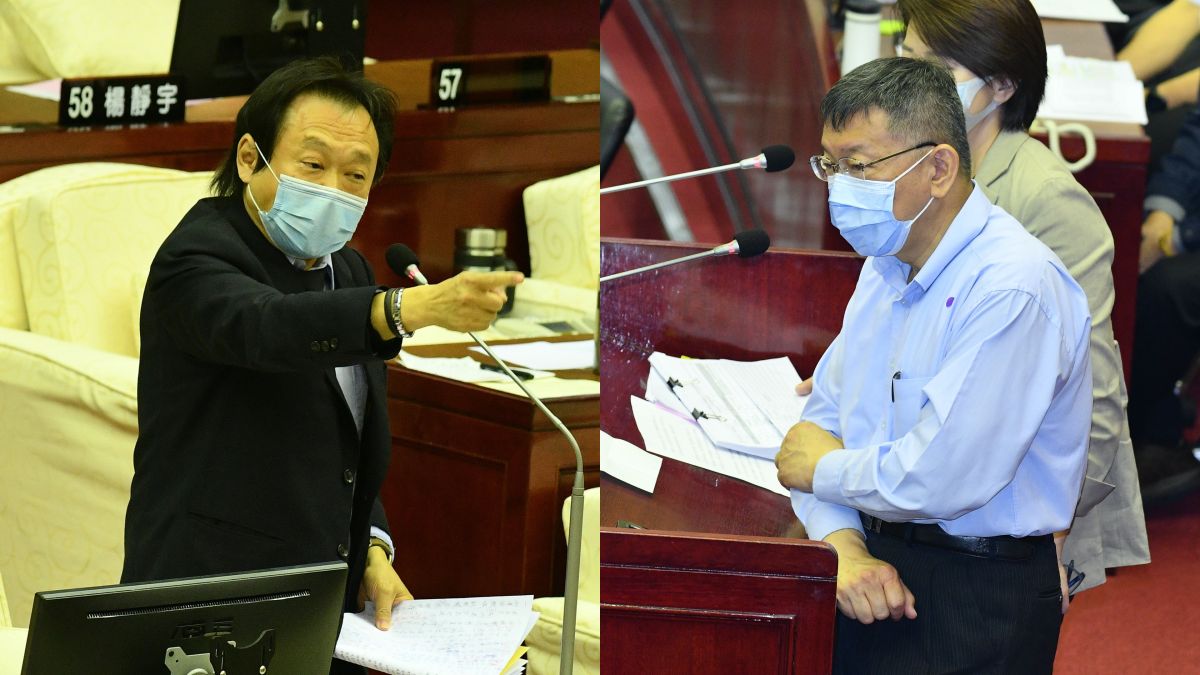 ▲民進黨台北市議員王世堅、台北市長柯文哲。（圖／記者林柏年攝, 2020.5.4）