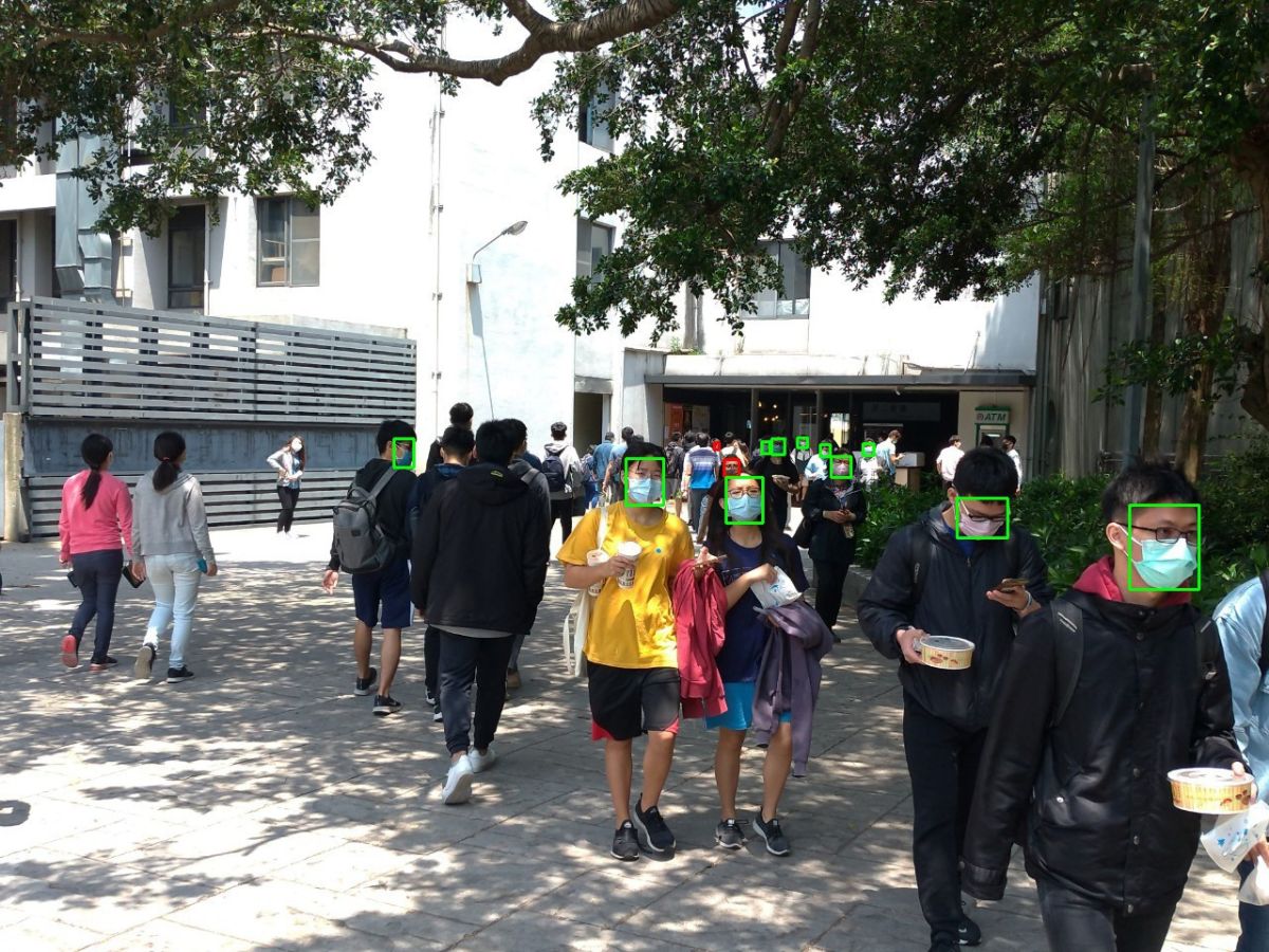 ▲交大口罩人臉偵測系統的創新之處在於，其判別方法更著重五官局部關鍵特徵，不需人力監測。（圖/記者金祐妤翻攝,109.5.4）