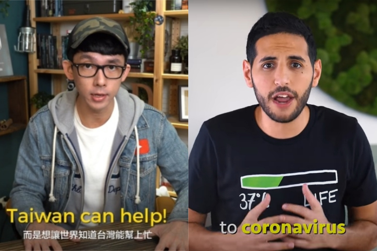 ▲隨著數位廣告的崛起，YouTuber這個新興行業也在社會中扮演更重要的角色，圖為Youtuber阿滴先前邀請國際千萬網紅雅新（ Nuseir Yassin ）一同合作拍攝影片，介紹台灣在這場疫情中的所作所為。（圖／翻攝阿滴英文、 Nas Daily Official YouTube ）
