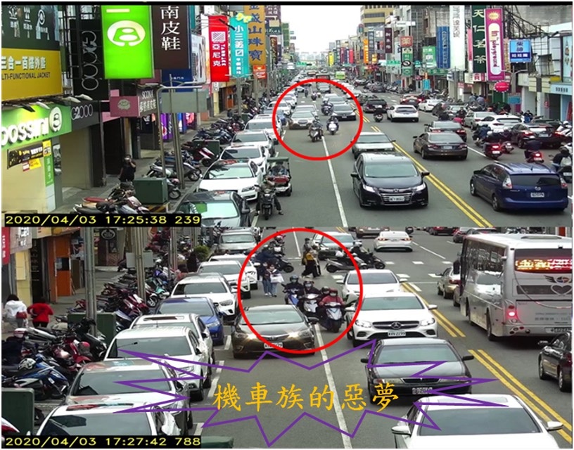 ▲嘉義市政府自4月1日起，在全市交通最頻繁的中山路啟用科技執法，取締違規停車系統。(圖／嘉義市警局提供）