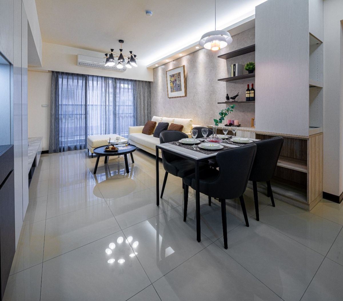 ▲有6種風格的實品屋，裝潢家具全部都已經包含在裡面，只要帶著自己的換洗衣物，就能立刻輕鬆入住。（圖/公關照片）