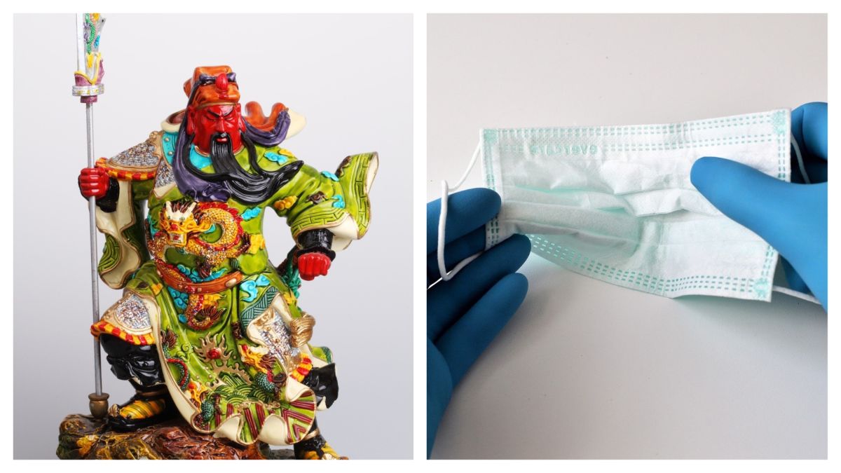 ▲一名中國年輕女子長期配戴口罩，慘成「關公臉」（圖／Pixabay）