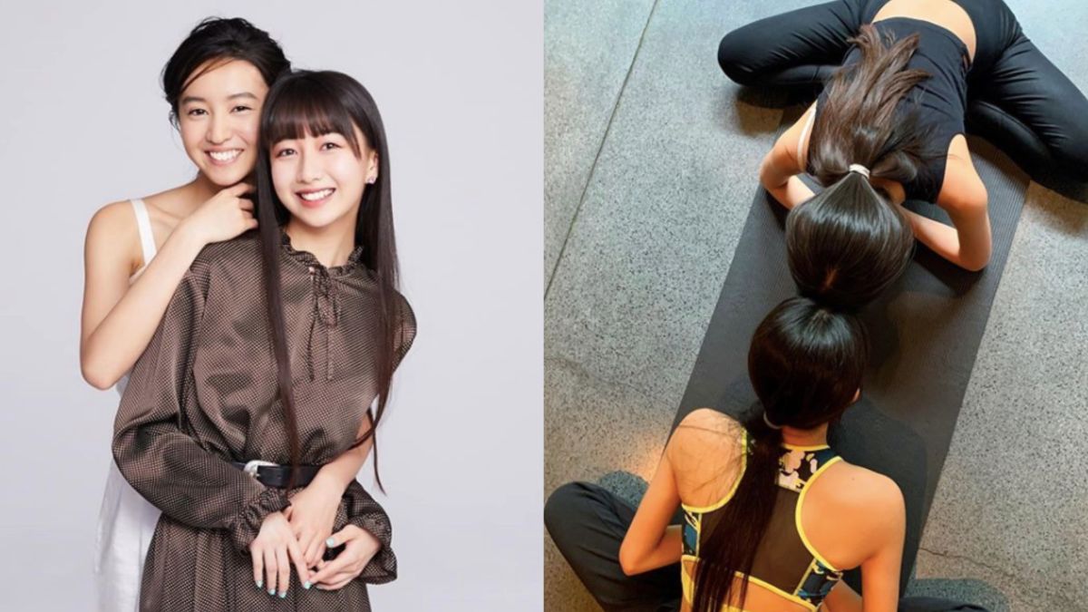 ▲木村姐妹待在家不忘健身。（圖／翻攝自IG@koki）