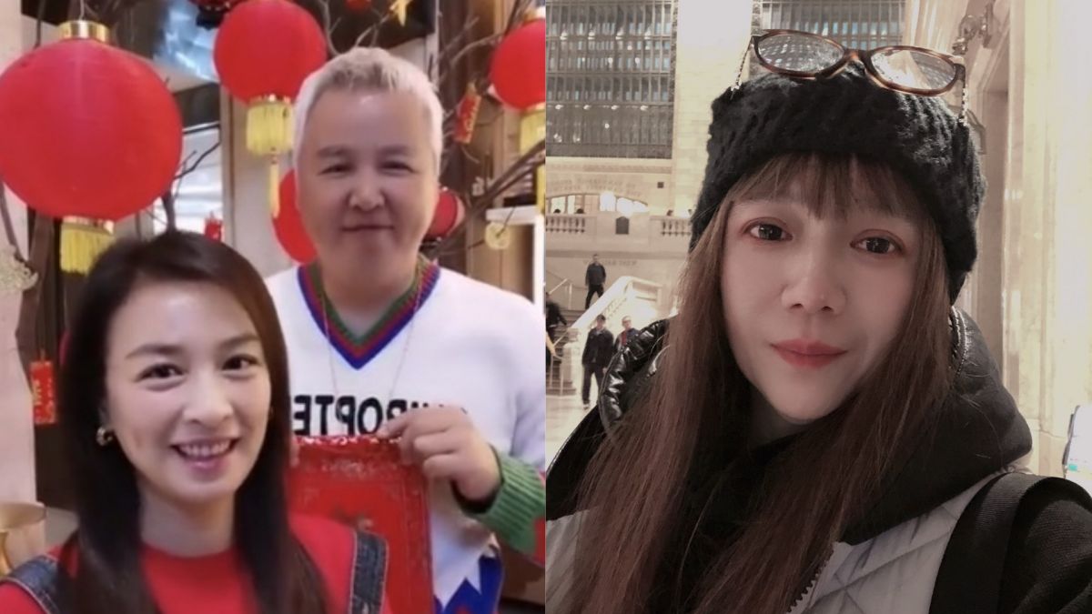 ▲左圖為林瑞陽（右）和妻子張庭（左），右圖為曾哲貞。（圖／曾哲貞、張庭微博） 