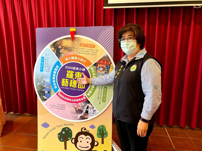 ▲羅東鎮長吳秋齡表示，受到新冠肺炎疫情影響，今年羅東藝穗節將改以四個階段穿插活動。（圖／記者李清貴攝,2020.05.07)