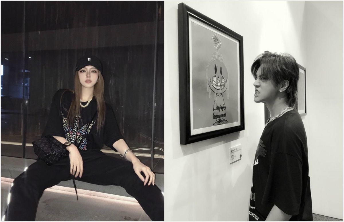 ▲昨（ 7 ）日有微博網友指出，羅志祥突然現身抖音平台，留下「 8 字」引來周揚青點讚。（合成圖／翻攝自周揚青、羅志祥 IG ）