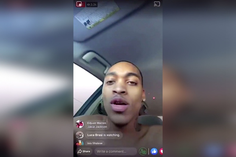 ▲ 21 歲的美國男子里德在與警方追逐的過程中被槍殺，過程還在臉書上直播。（圖／翻攝自紐約郵報）