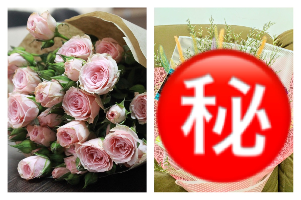 ▲女兒精製「 15 色口罩花束」送母，成品曝光震驚全場。（圖／翻攝自 pixabay 和臉書社團《口罩防疫相關分享資訊／互助交流區》）