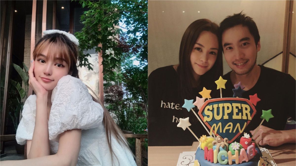 ▲阿嬌（右二）和老公（右）驚傳婚變，閨密周揚青似乎早知情。（圖／翻攝阿嬌IG、周揚青微博）