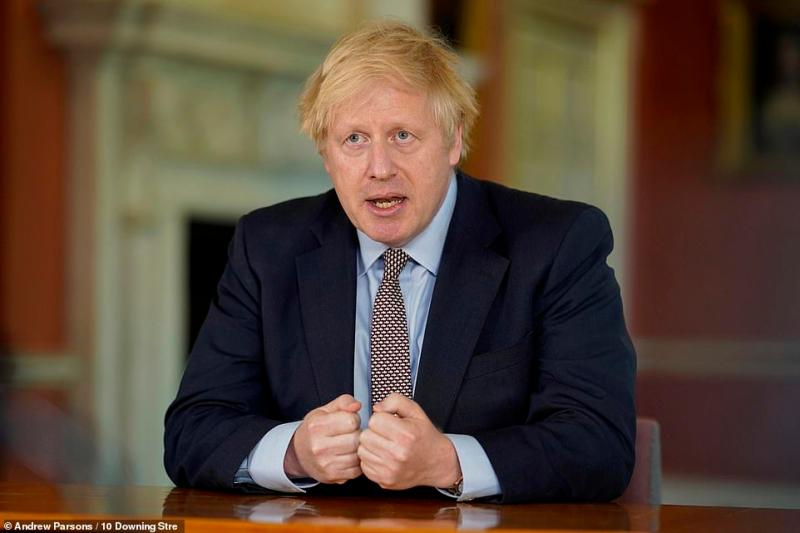 ▲英國首相強生宣布，2021年將把航空母艦派往亞洲。（圖／翻攝自《每日郵報》）