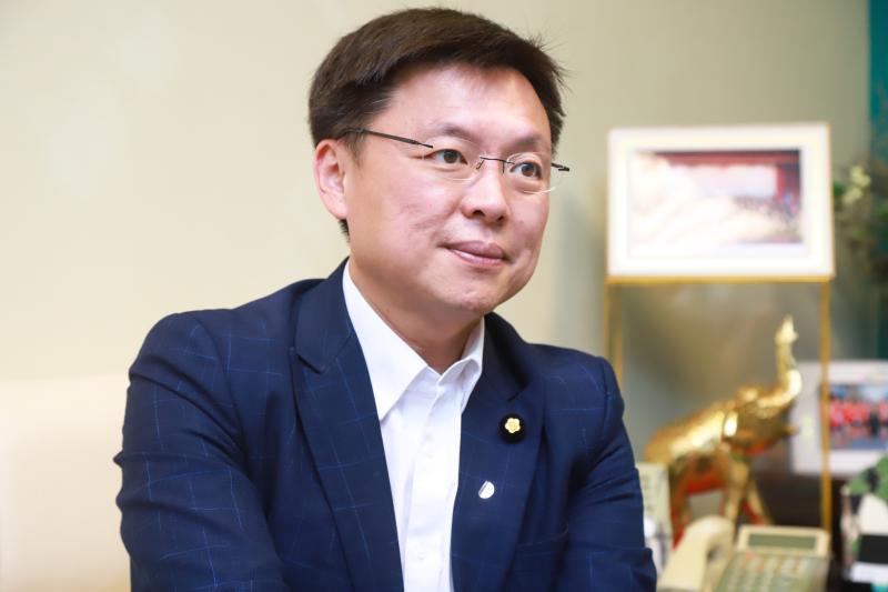 ▲民進黨高雄市黨部主委趙天麟。 (圖/記者葉政勳攝)