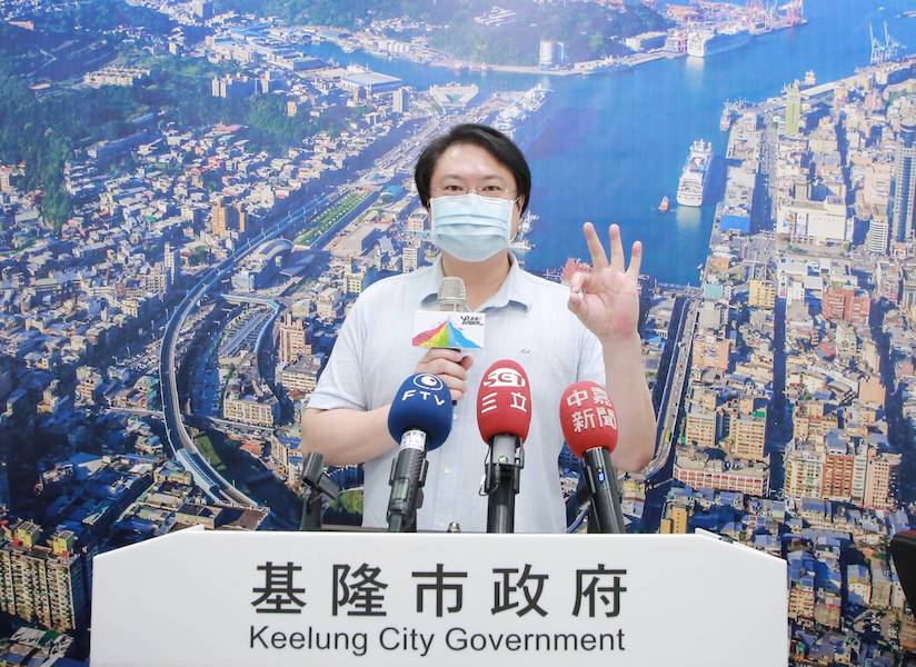 ▲針對基隆市萬元紓困收件狀況，林右昌強調，「基隆紓困NO Problem！」(圖/基隆市政府提供)