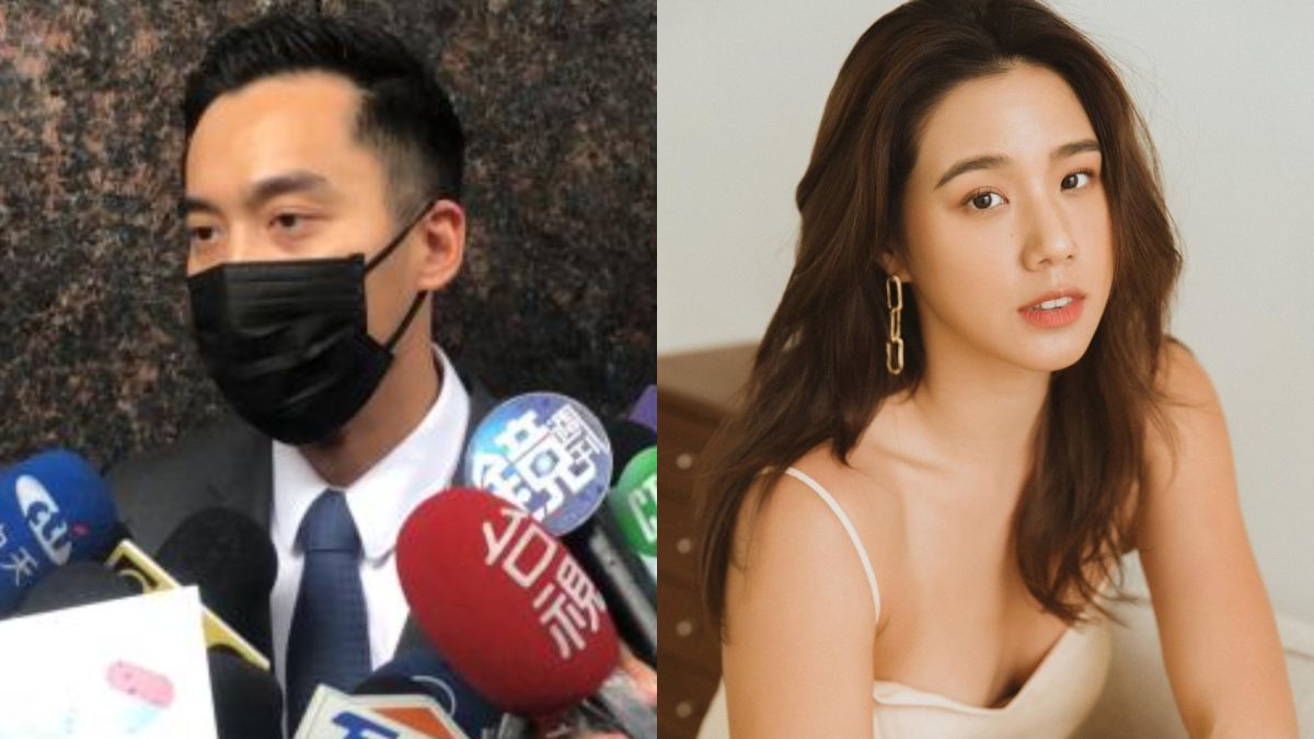 ▲賴弘國（左圖）一身正裝、戴黑口罩在自家診所前受訪，右圖為網傳他的新歡、女模Angelina。（圖／記者陳明安攝、陳怡安IG）