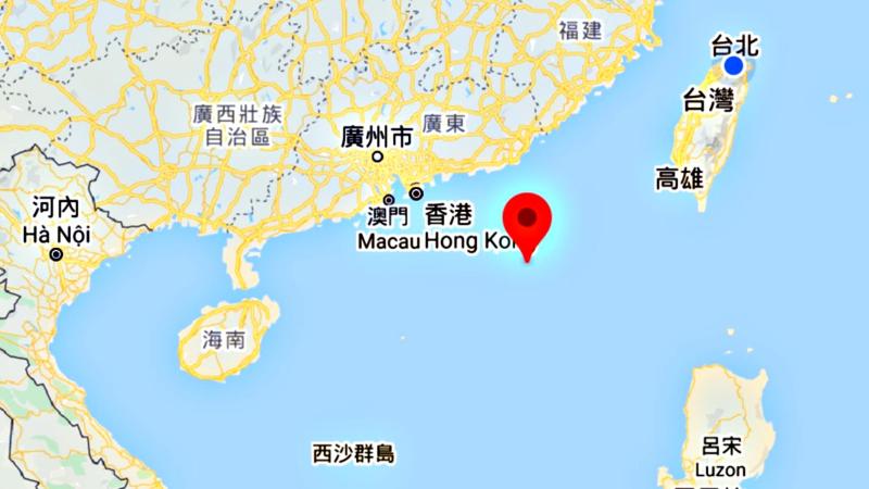 ▲東沙島距離台灣本島430公里。(圖