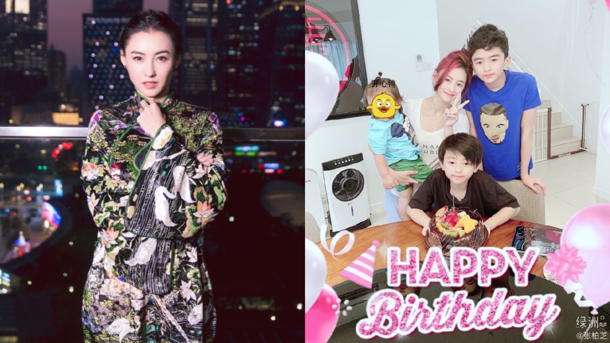 ▲張柏芝首次公開母子三人合影。（圖／張柏芝工作室、張柏芝微博）